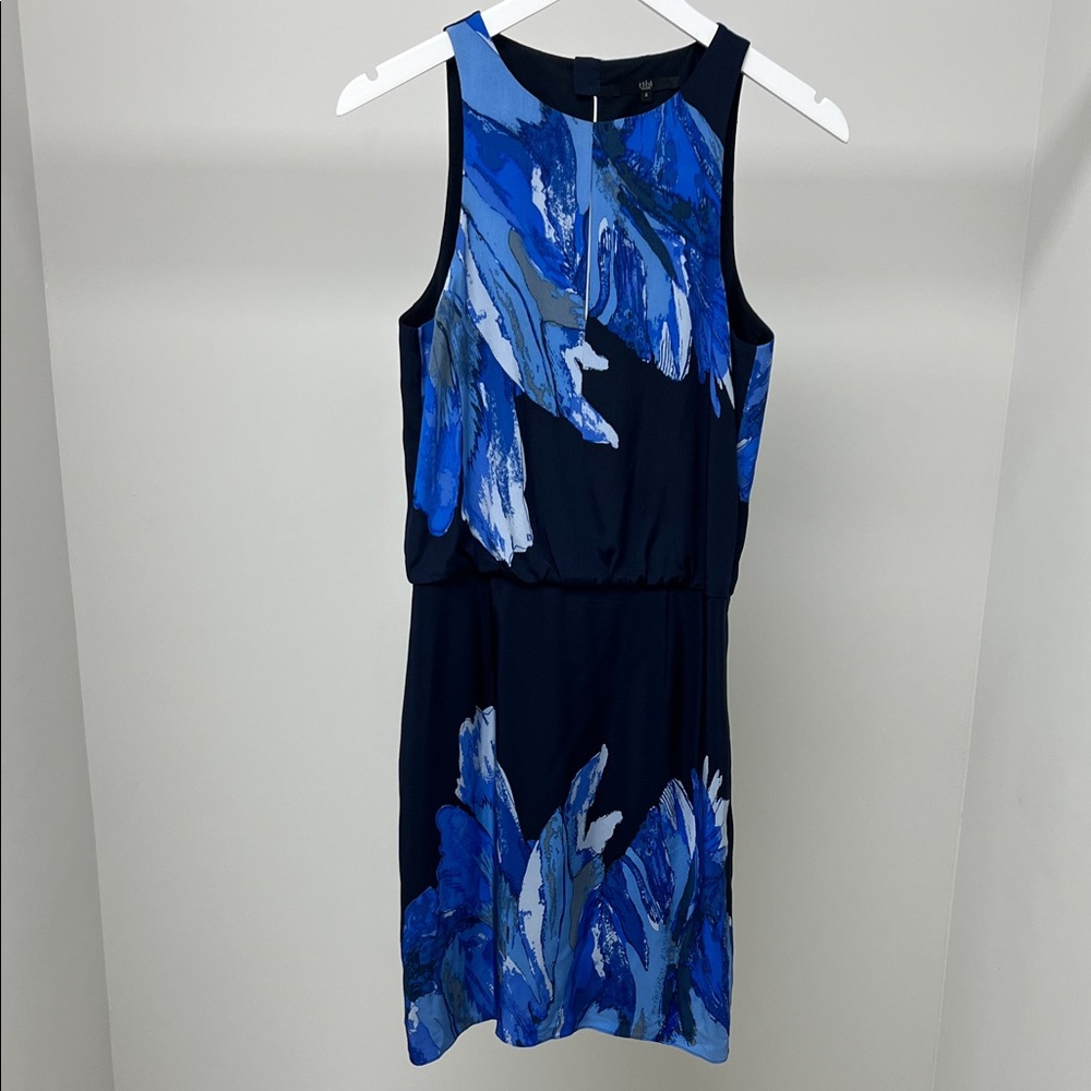 Tibi Abstract Print Dress